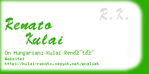 renato kulai business card